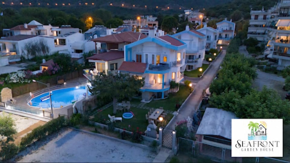 Property building, Night, Natural landscape, Bird's eye view, Location