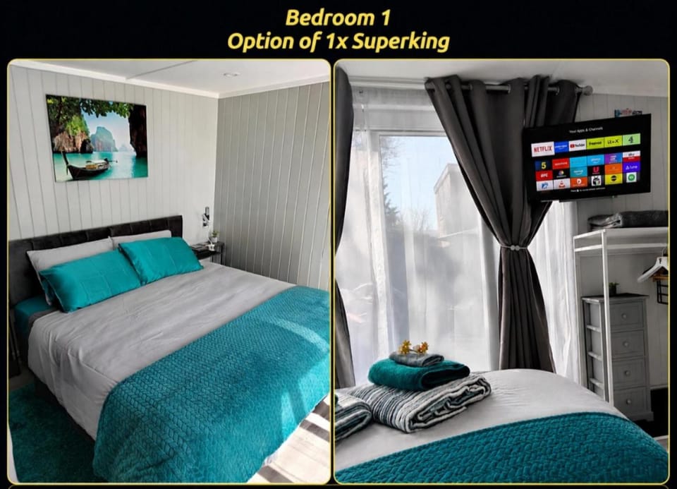 Bed, TV and multimedia, Photo of the whole room, Bedroom, Garden view