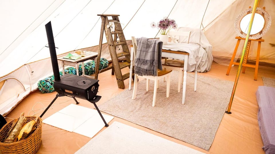 Glamping Belltent in Salacgriva Luxury tent in Estonia