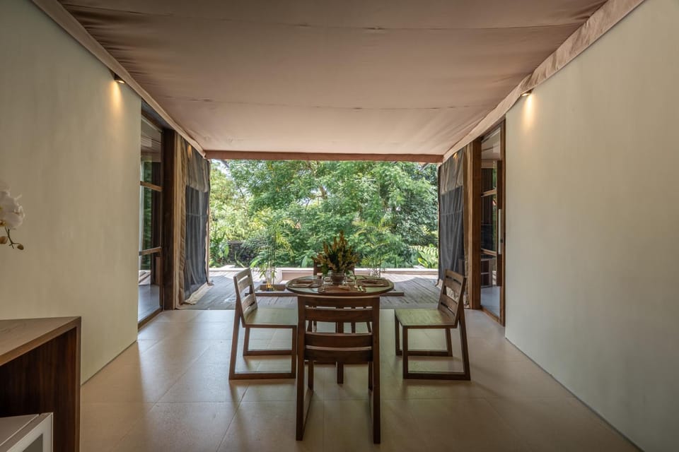 Dining area, air conditioner