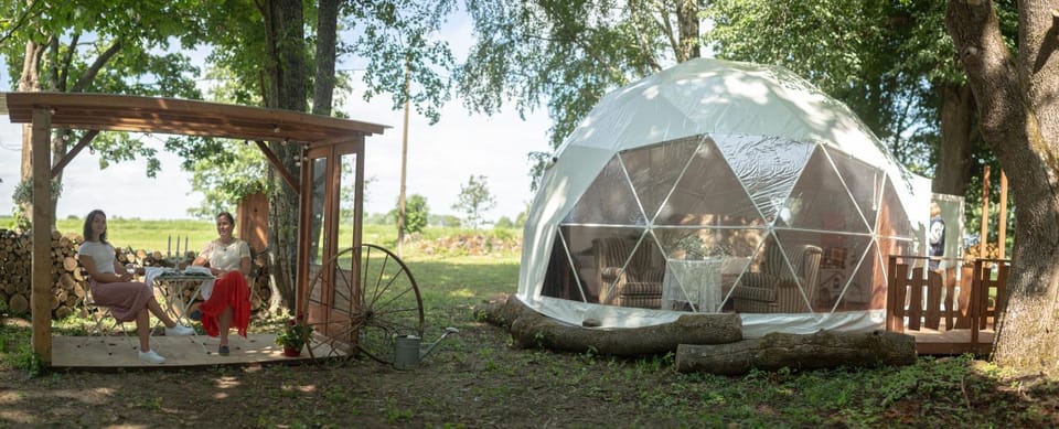 Kadrina Kuppel Kuul Luxury tent in Estonia