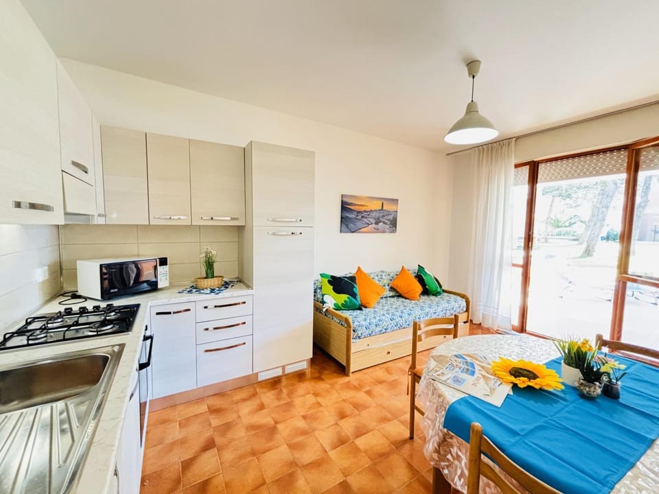 Kitchen or kitchenette, Living room