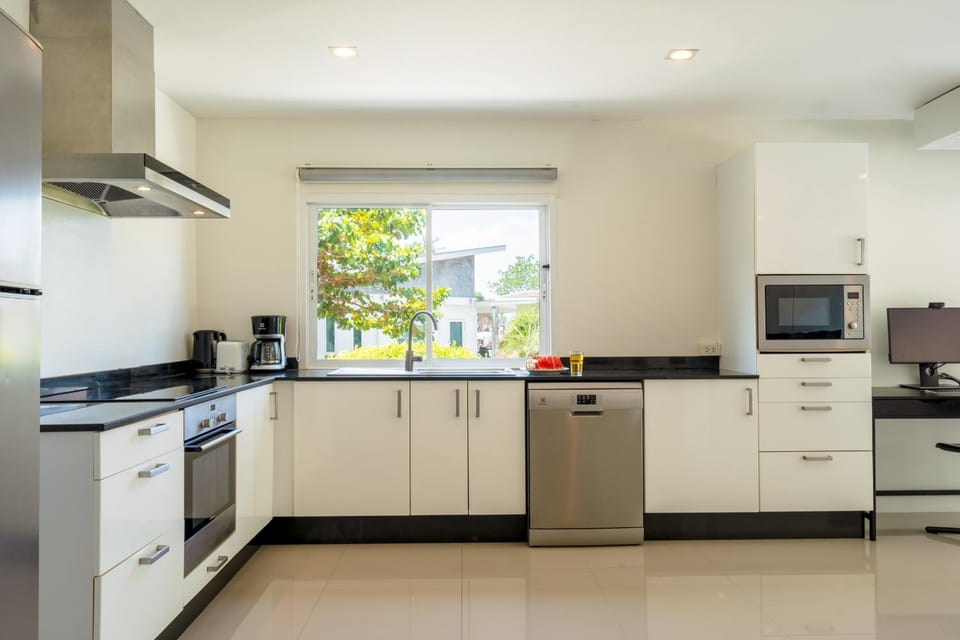 dishwasher, oven, stove, toaster