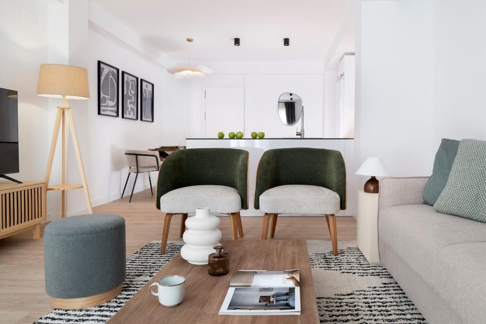 Living room, Seating area, Dining area