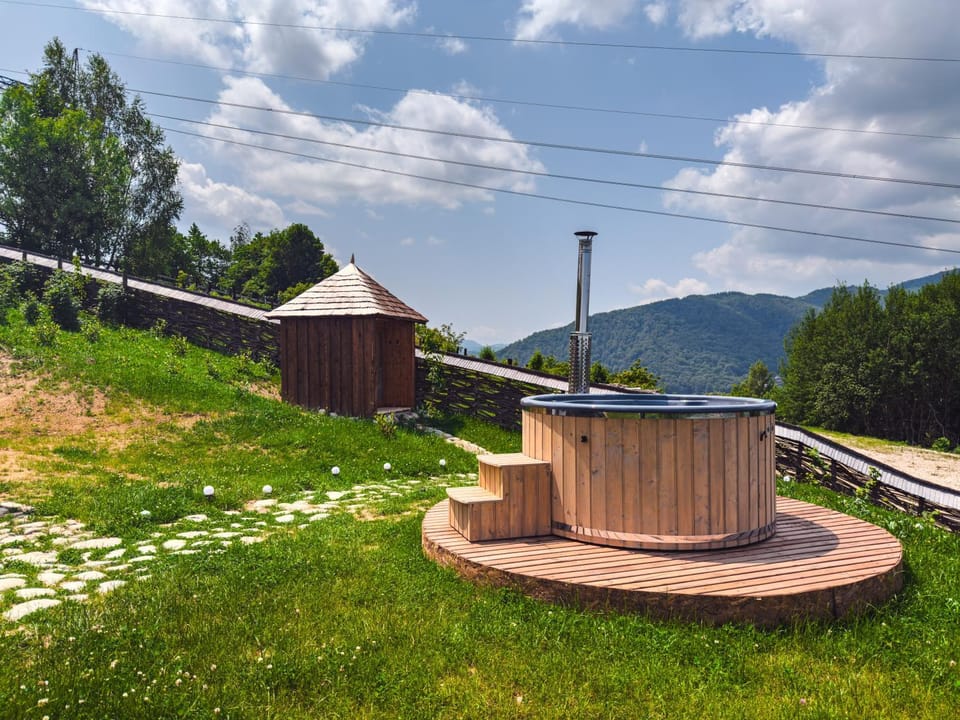 Natural landscape, Garden, Mountain view