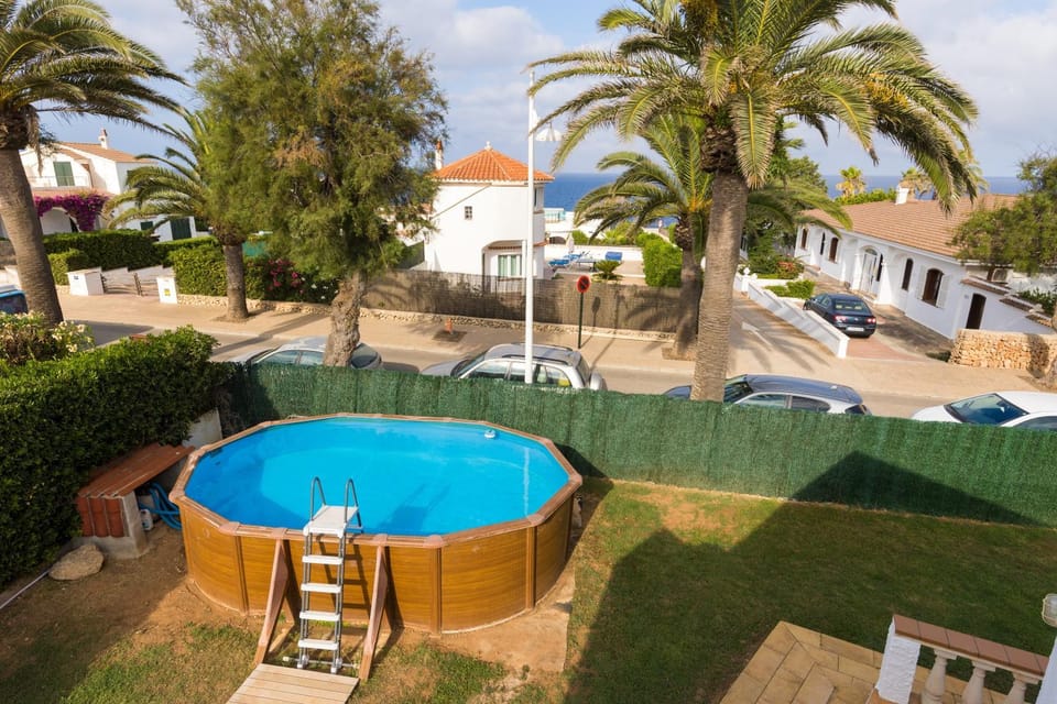 Property building, Living room, Swimming pool