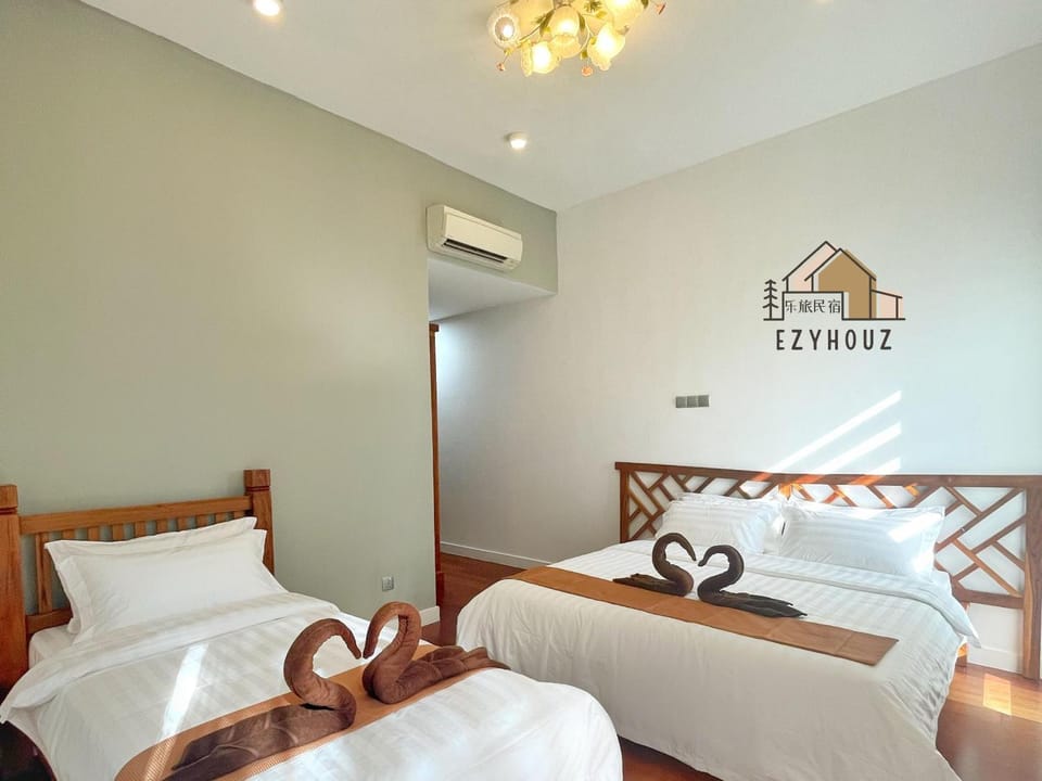 Bed, Photo of the whole room, Bedroom, air conditioner