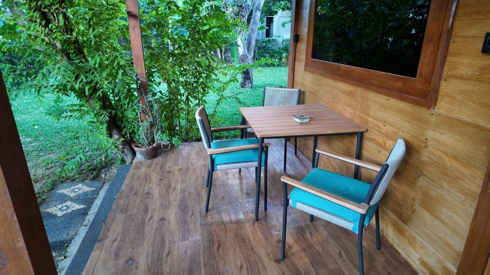 Patio, Day, Dining area, Garden view