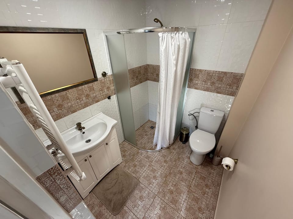Shower, Toilet, Bathroom, towels