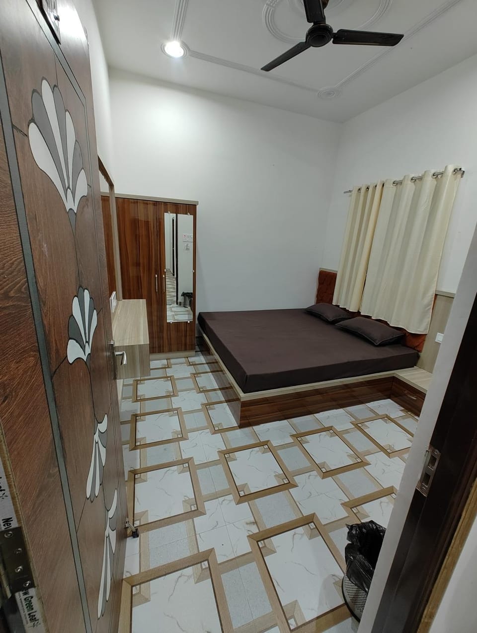 Bed, Photo of the whole room, Bedroom, wardrobe