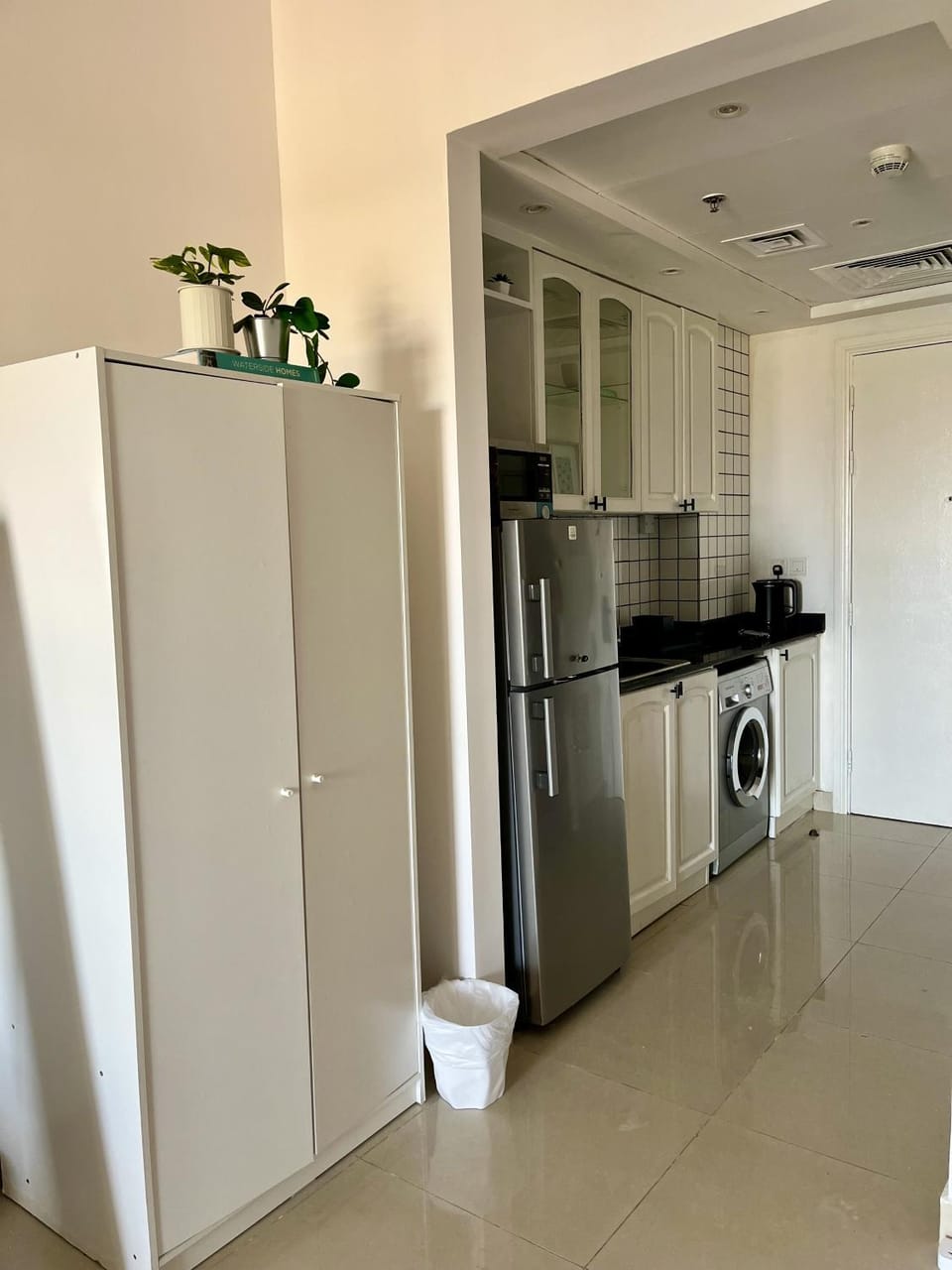 Kitchen or kitchenette, wardrobe
