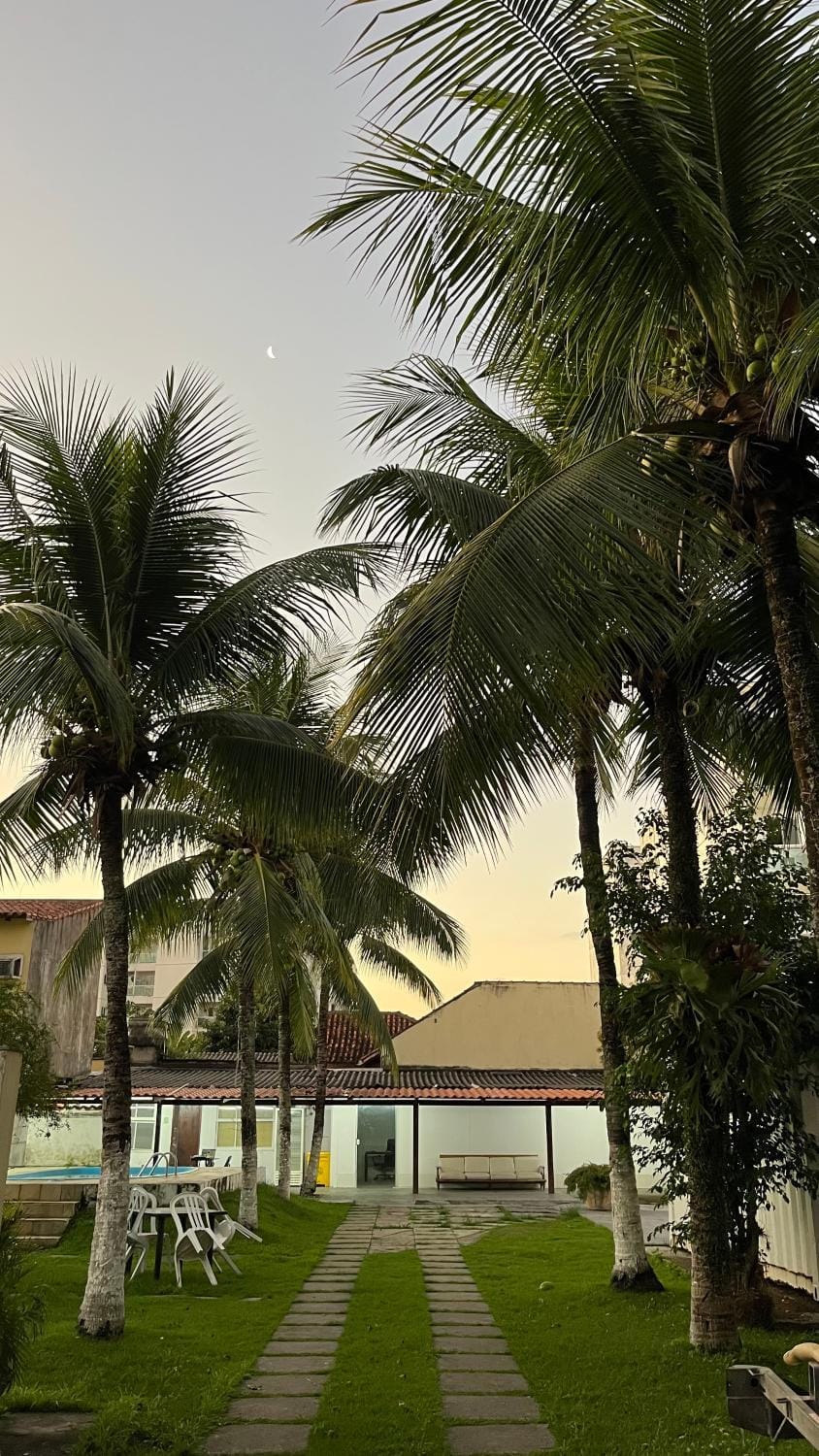 Property building, Day, Natural landscape, Garden, Garden view, Pool view, Swimming pool