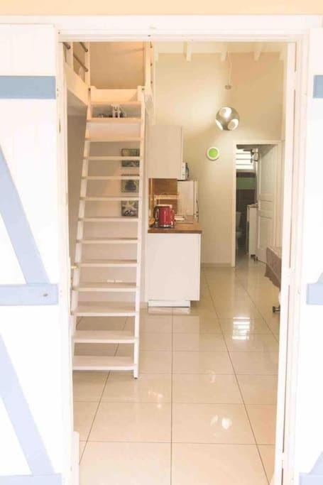 Kitchen or kitchenette, bunk bed