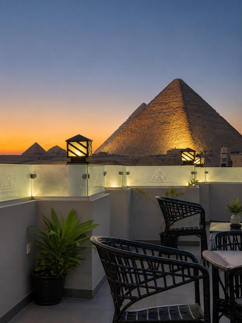 Patio, Day, Natural landscape, View (from property/room), Balcony/Terrace, Sunrise, Sunset