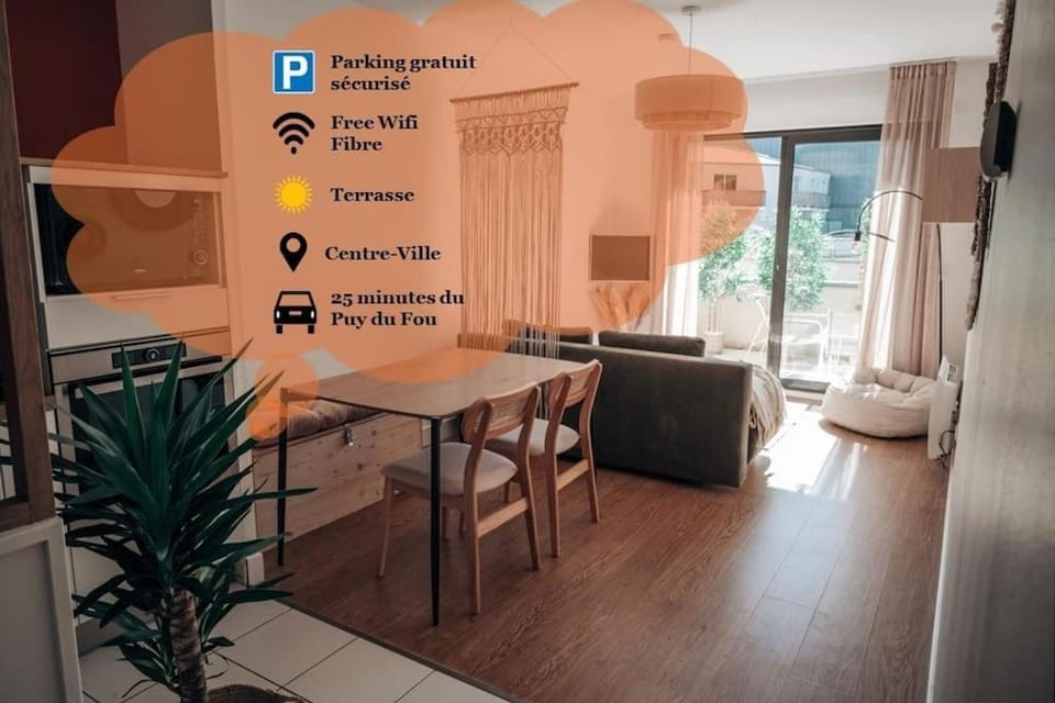 Kitchen or kitchenette, Living room, Seating area, Dining area, Text overlay