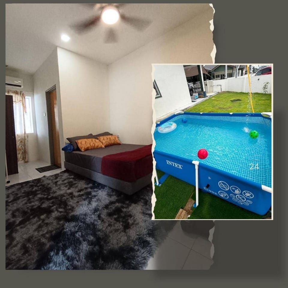 Living room, Pool view