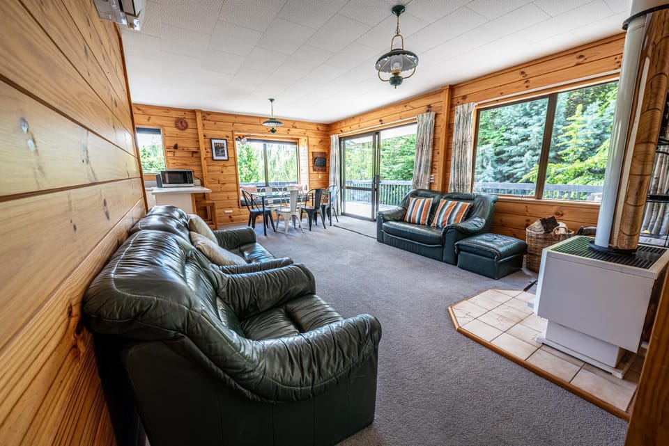Patio, Living room, Seating area, fireplace