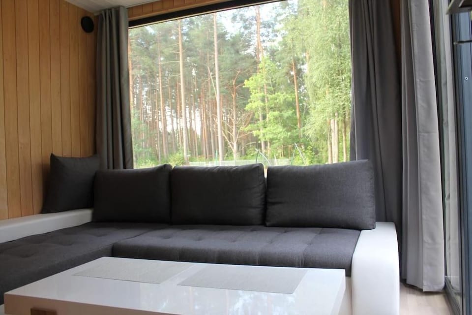Minimaja saunaga vaatega männimetsale House in Harju County, Estonia