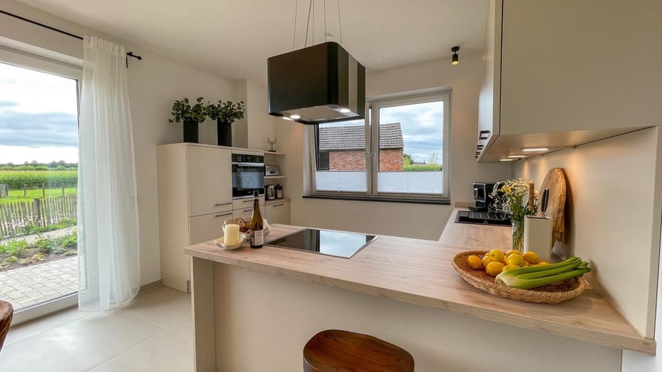 Kitchen or kitchenette, Food and drinks, Dining area, oven, stove