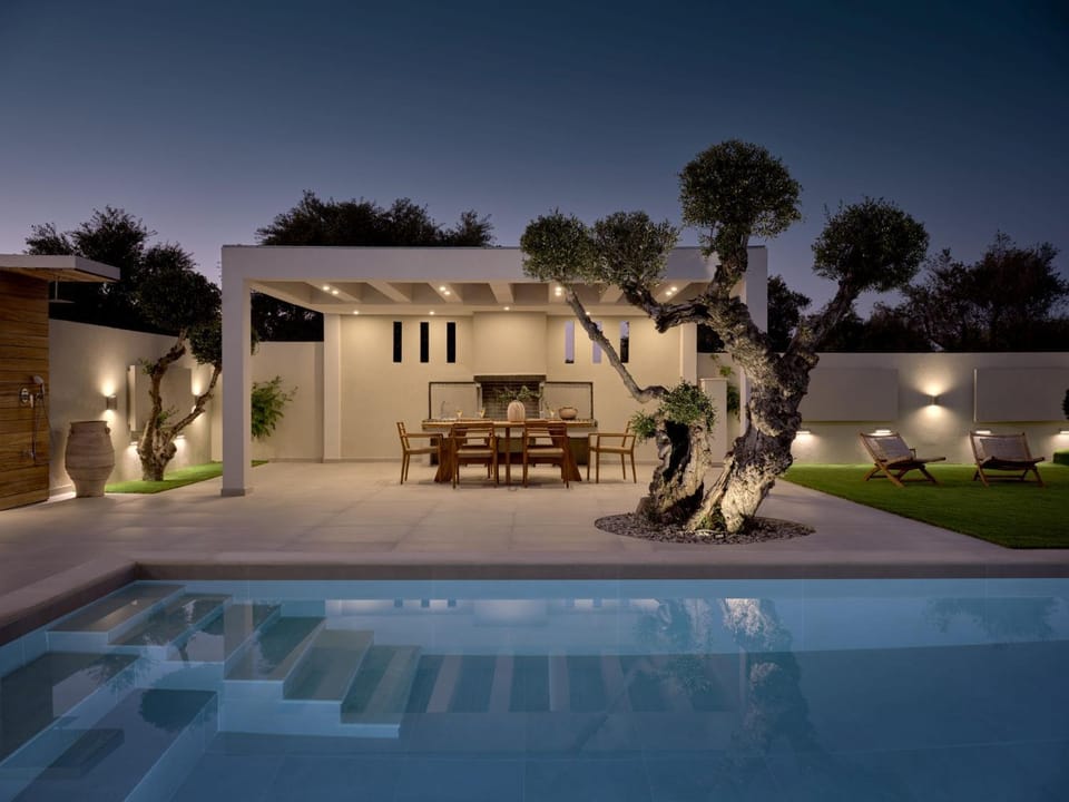 Night, Swimming pool