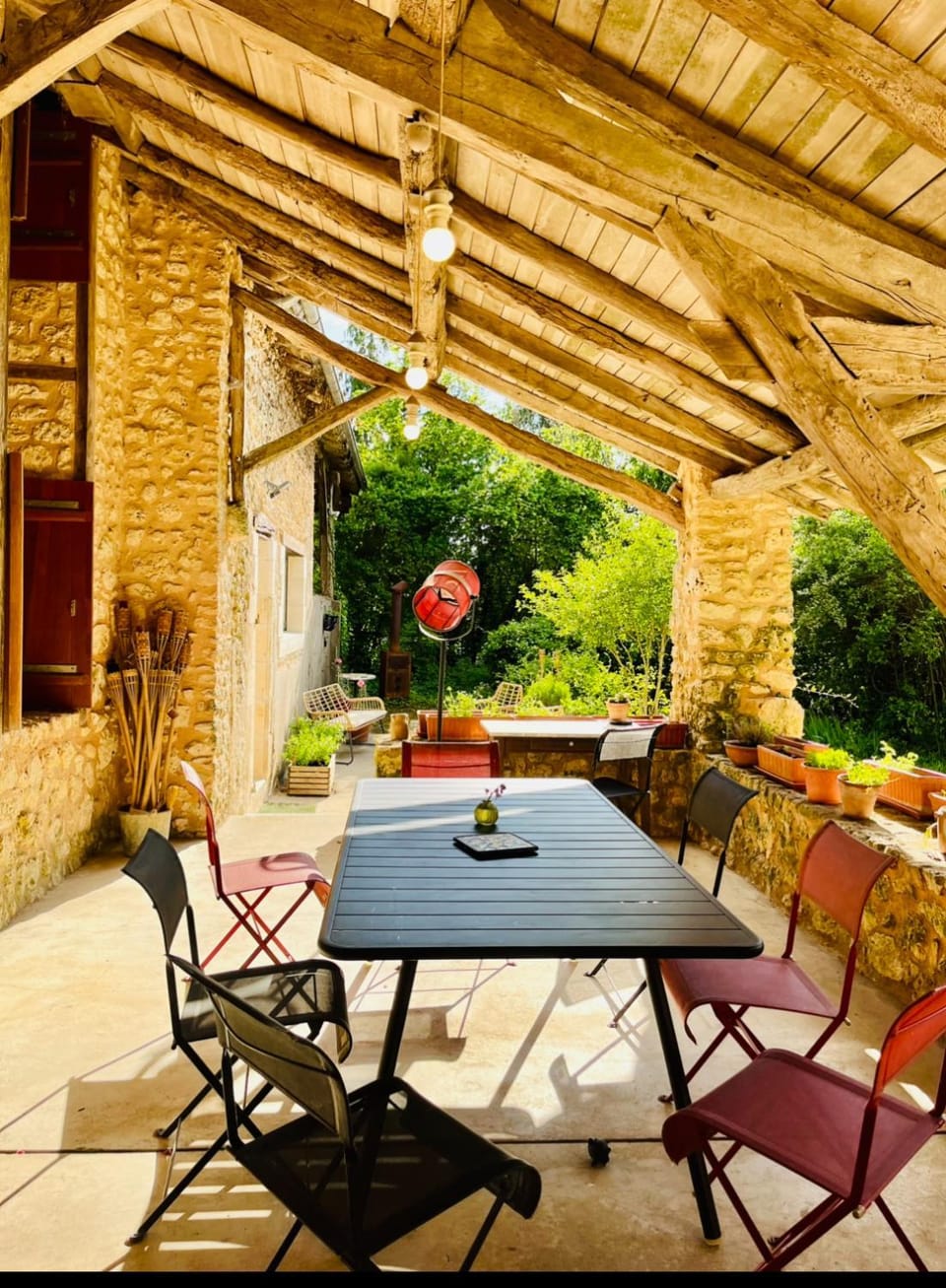 Patio, Garden, Seating area