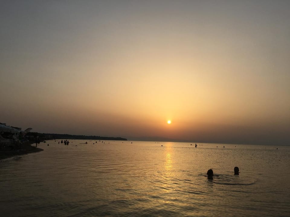 Natural landscape, Beach, Sunset