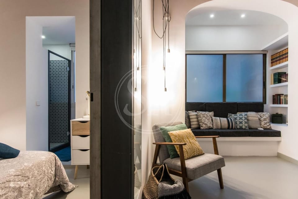 Living room, Seating area, Bedroom