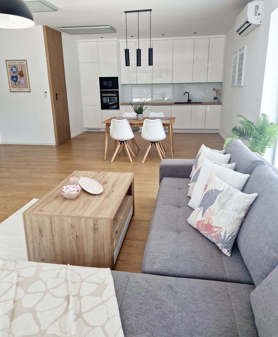 Living room, kitchen
