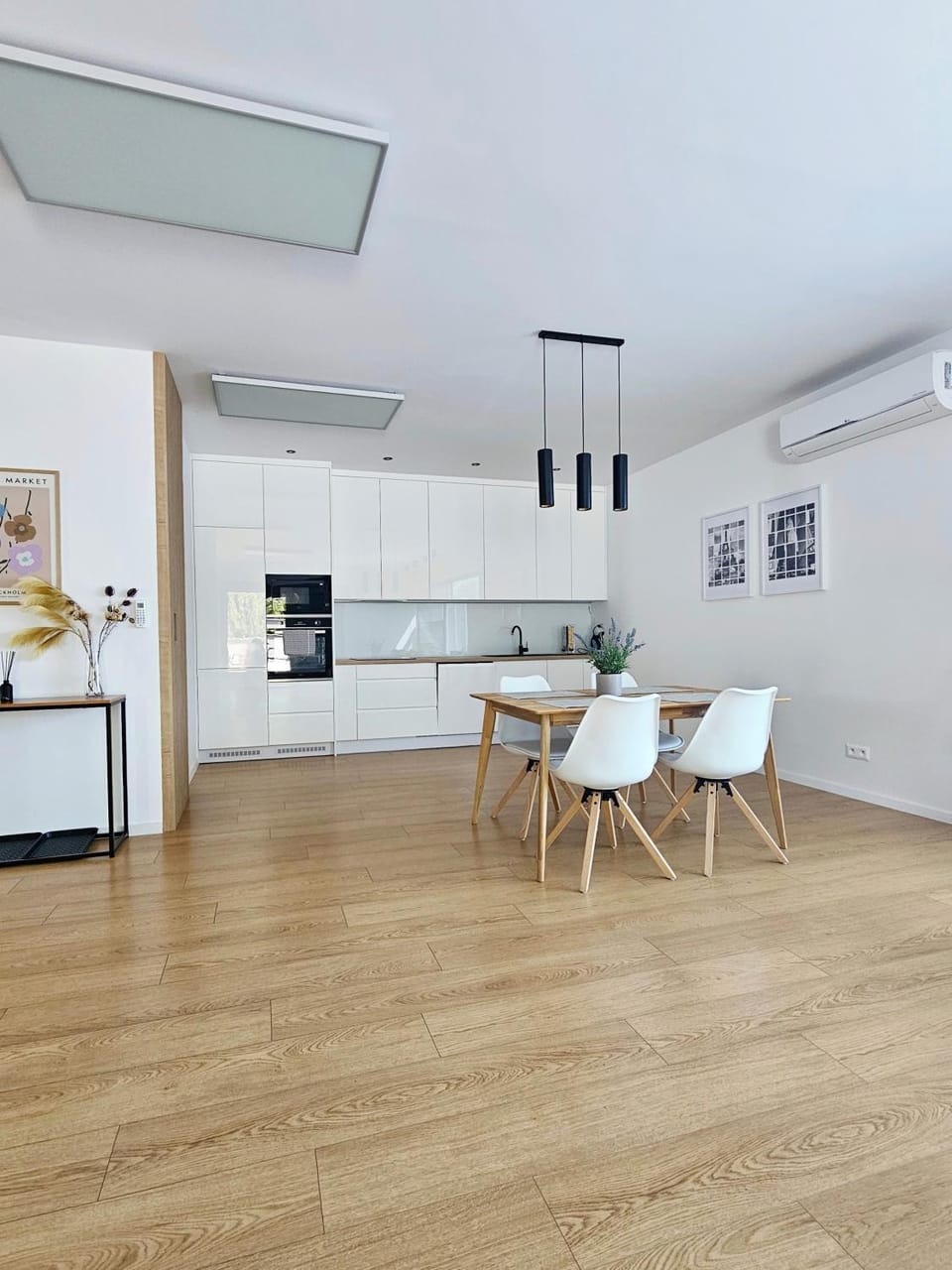 dishwasher, microwave, oven, kitchen, air conditioner
