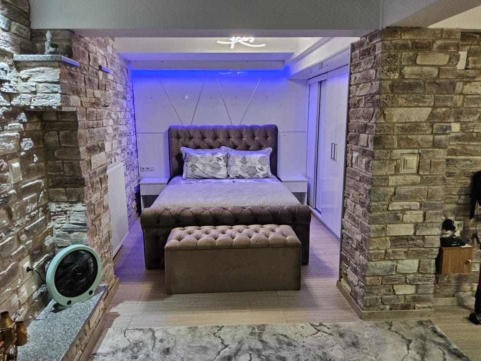 Bed, Living room, Photo of the whole room