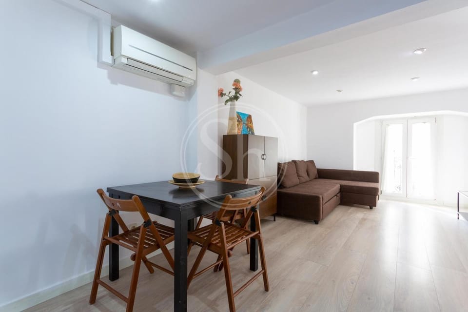 Living room, Seating area, Dining area, air conditioner