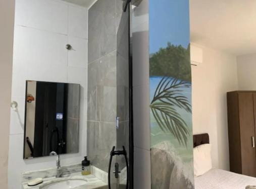 Bed, Bathroom