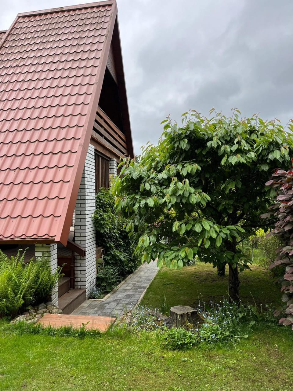 Property building, Spring, Garden view