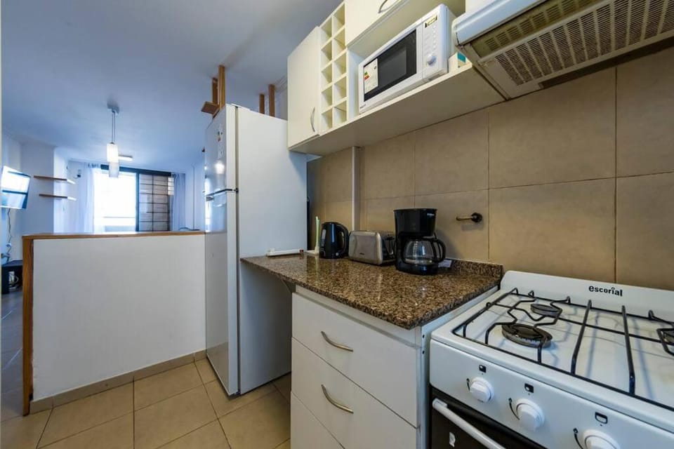 Kitchen or kitchenette, oven