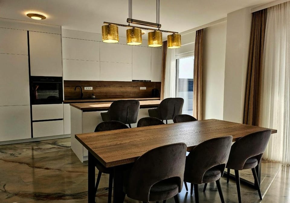 Kitchen or kitchenette, Dining area, oven, stove