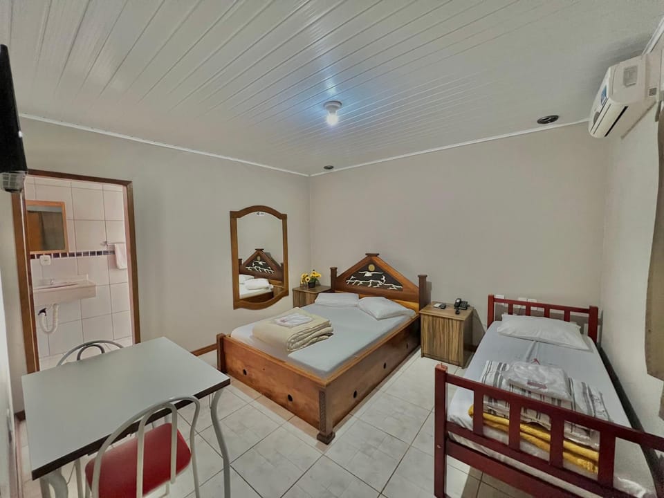 Bed, Bedroom, towels, air conditioner