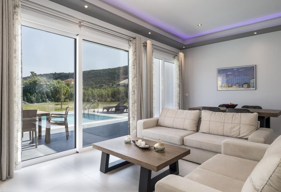 Balcony/Terrace, Living room, Dining area, Pool view, Swimming pool