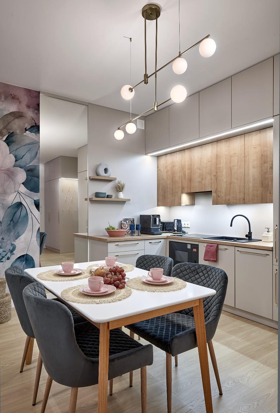 Kitchen or kitchenette, Seating area, Dining area, dishwasher, stove, toaster