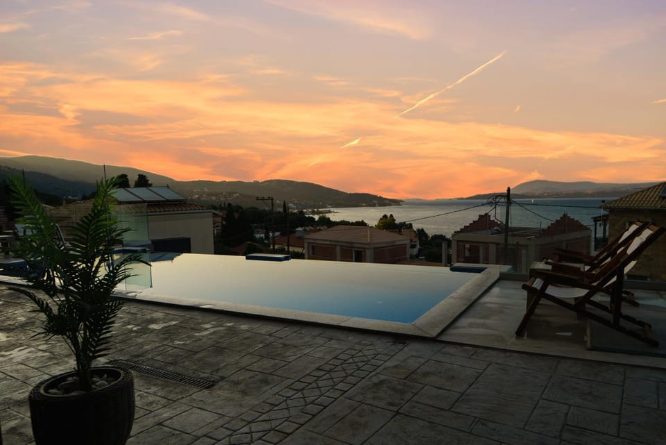 Pool view, Sea view, Sunset