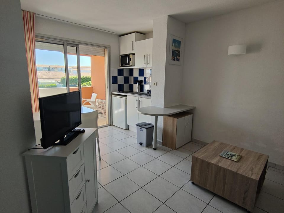 Appartement Bord de Mer - Climatisation, Balcon, Parking et Piscine - FR-1-801-3 Apartment in Agde