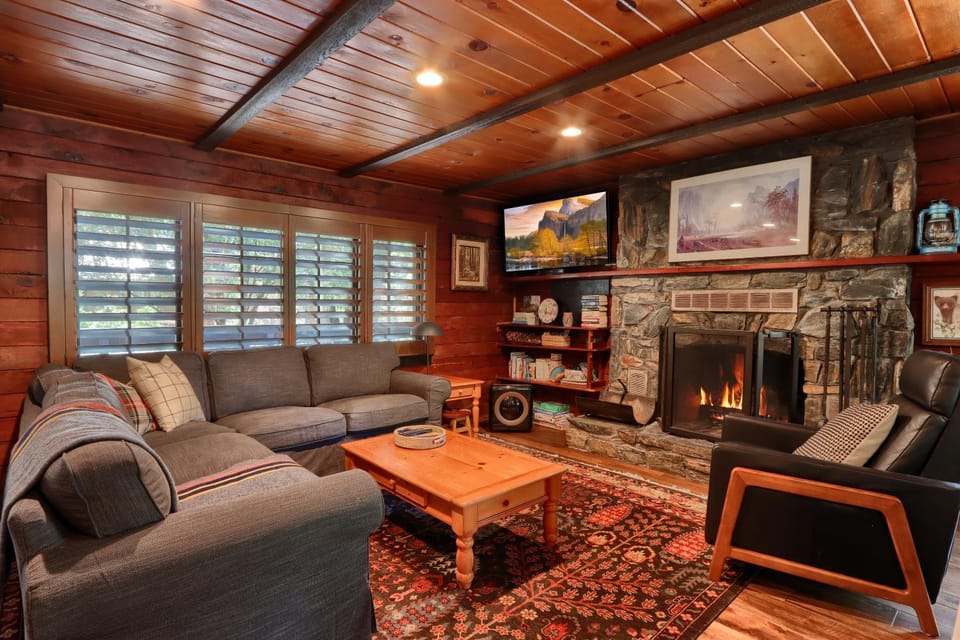 TV and multimedia, Living room, fireplace