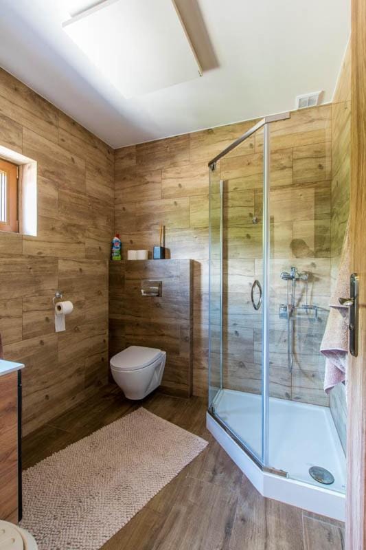 Shower, Toilet, Bathroom, towels