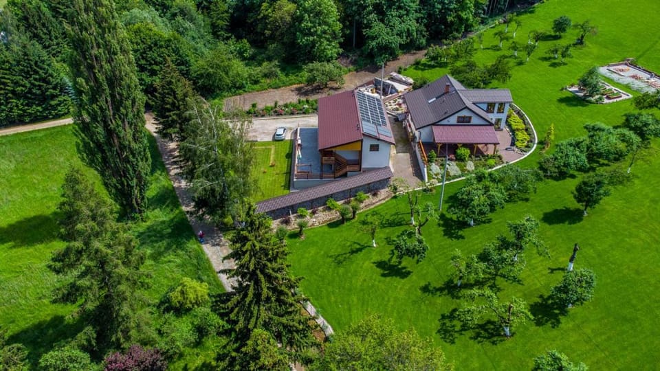 Property building, Spring, Day, Natural landscape, Bird's eye view, Garden, Garden view
