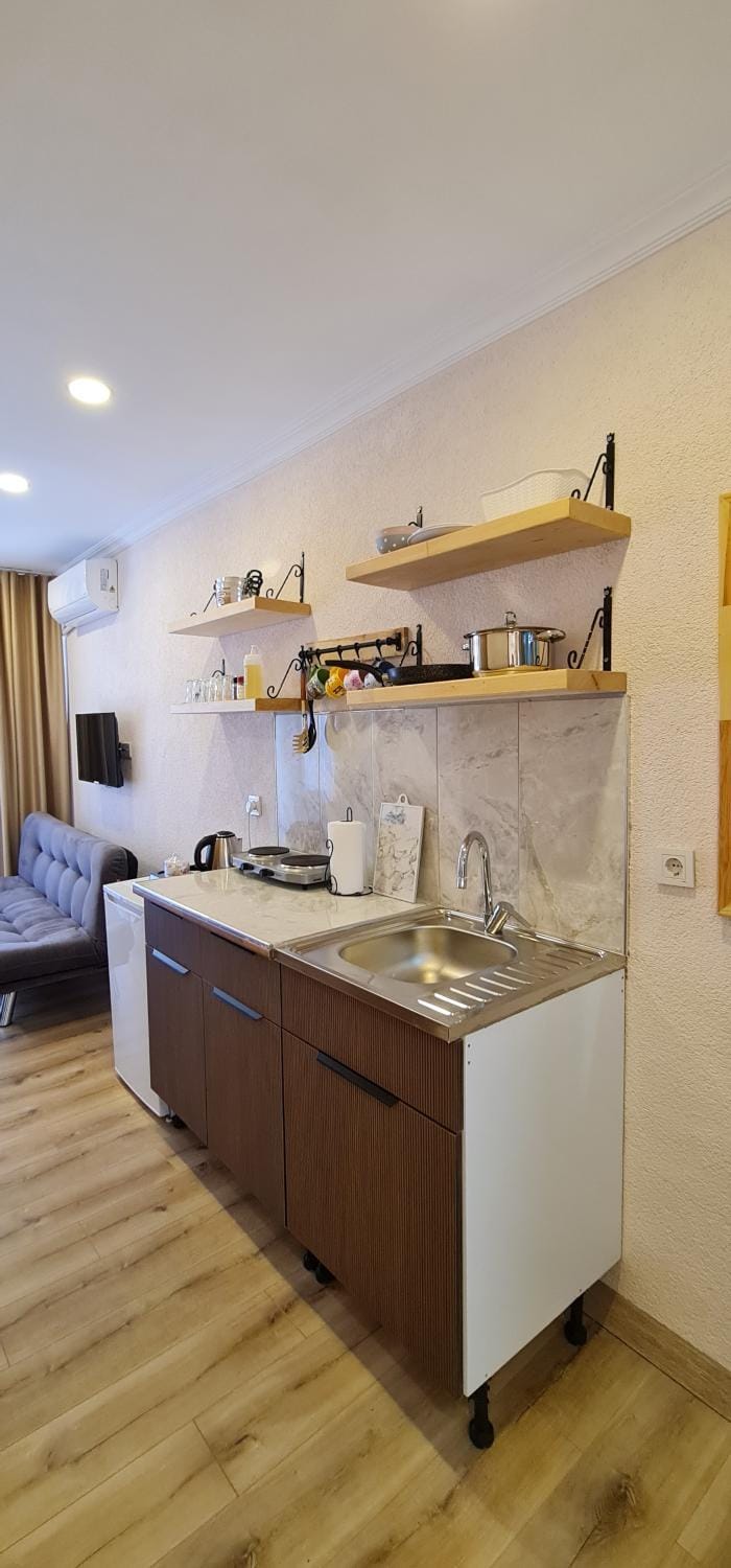 Kitchen or kitchenette, kitchen