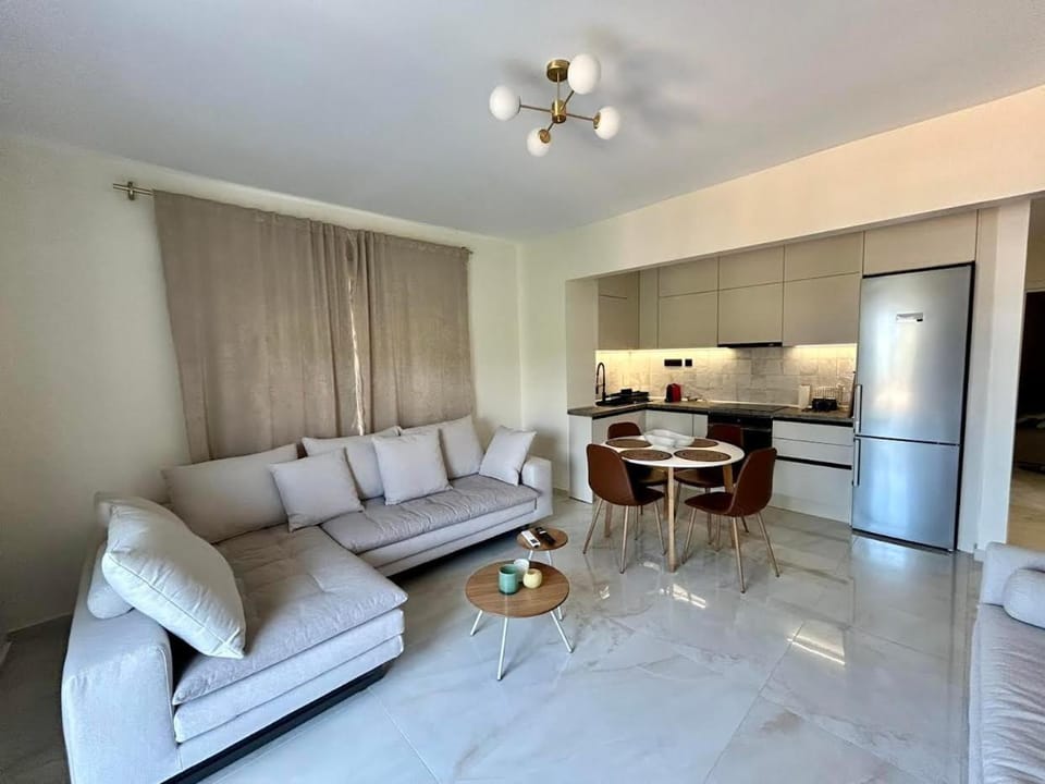 Kitchen or kitchenette, Living room, Seating area, Dining area, oven, stove