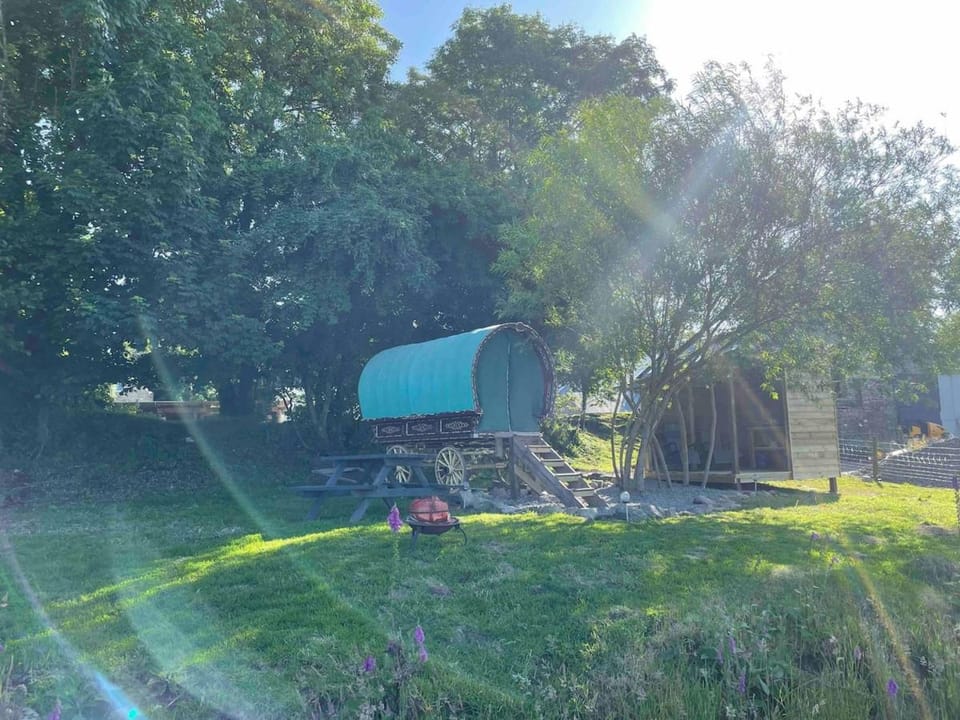 Gypsy bow top caravan Luxury tent in Penbryn