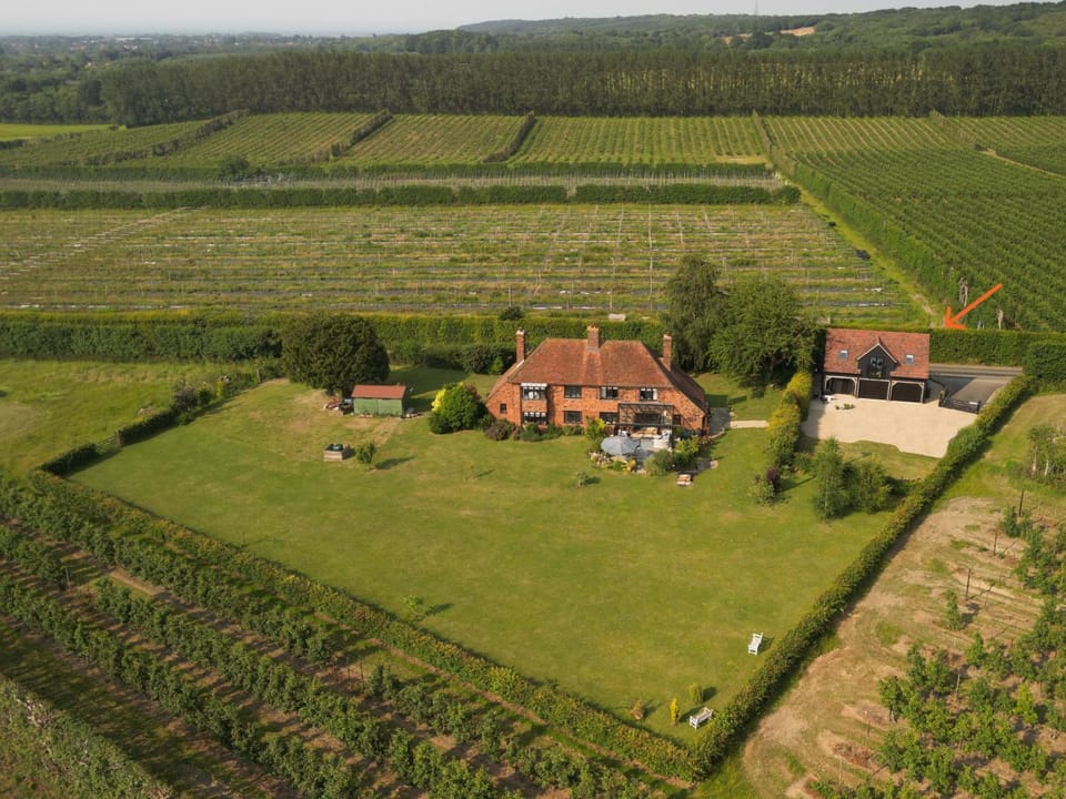 Property building, Natural landscape, Bird's eye view