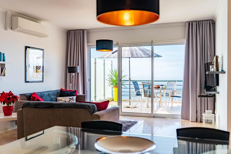 Living room, Seating area, Sea view