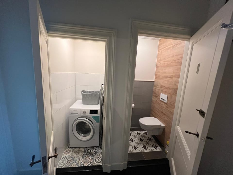 Toilet, washing machine