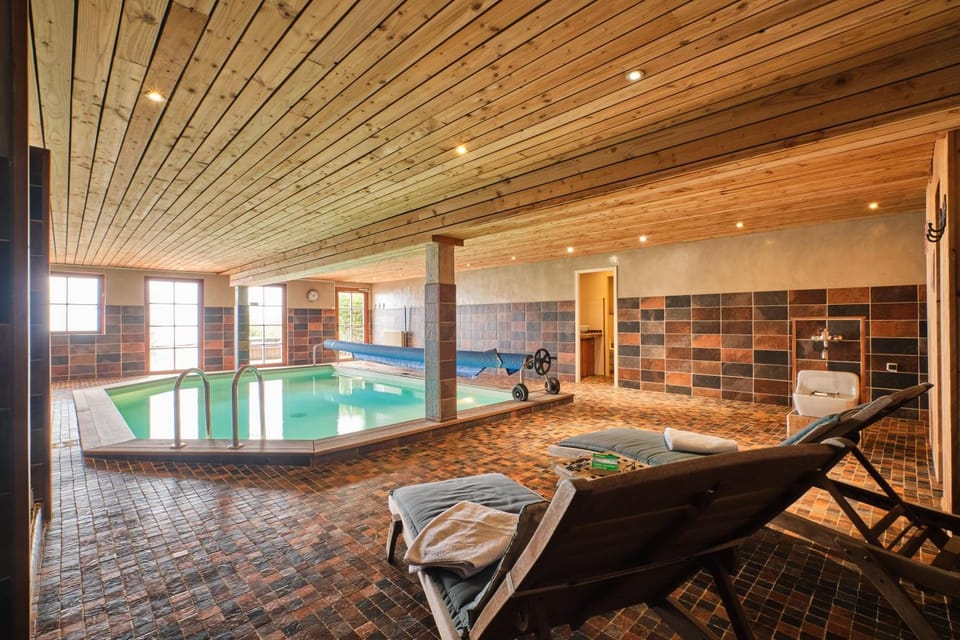 Property building, Living room, Swimming pool